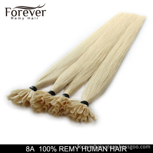 wholeale price human remy prebonded extension u tip hair